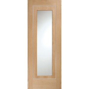 Varese Prefinished Oak with Aluminium Inlays & Clear Glass