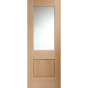 Piacenza Unfinished Oak with Clear Glass