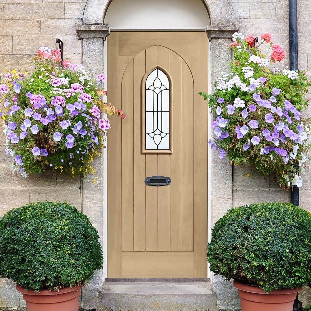 Goodwood Oak Glazed Front door